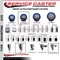 Service Caster 3.5'' Blue Poly Swivel 1-5/8'' Expanding Stem Caster Total Lock Brake SCC-EXTTL20S3514-PPUB-BLUE-158 - alternate 2